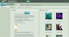 Desktop Screenshot of free-request.deviantart.com