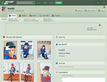 Tablet Screenshot of koukii.deviantart.com