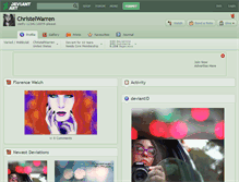 Tablet Screenshot of christelwarren.deviantart.com