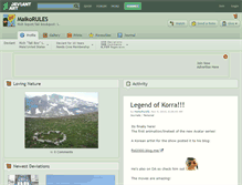 Tablet Screenshot of maikorules.deviantart.com