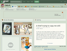 Tablet Screenshot of catty-n.deviantart.com