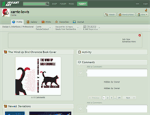 Tablet Screenshot of carrie-lewis.deviantart.com