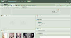 Desktop Screenshot of dryade.deviantart.com