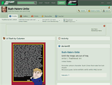 Tablet Screenshot of bush-haters-unite.deviantart.com