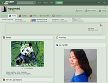 Tablet Screenshot of happymint.deviantart.com