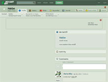 Tablet Screenshot of nakbe.deviantart.com