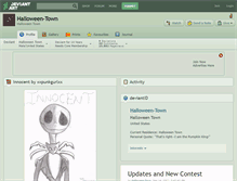 Tablet Screenshot of halloween-town.deviantart.com