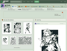 Tablet Screenshot of gz12wk.deviantart.com
