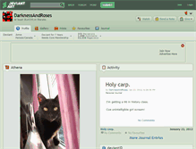 Tablet Screenshot of darknessandroses.deviantart.com