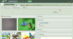 Desktop Screenshot of cyndaquilxmudkip.deviantart.com