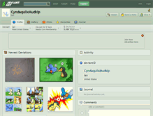 Tablet Screenshot of cyndaquilxmudkip.deviantart.com