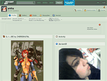 Tablet Screenshot of amha.deviantart.com