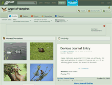 Tablet Screenshot of angel-of-vampires.deviantart.com