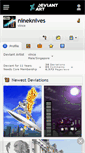 Mobile Screenshot of nineknives.deviantart.com