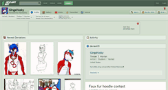 Desktop Screenshot of gingahusky.deviantart.com