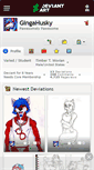 Mobile Screenshot of gingahusky.deviantart.com