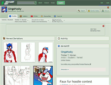 Tablet Screenshot of gingahusky.deviantart.com