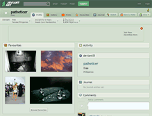 Tablet Screenshot of patheticer.deviantart.com