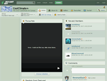 Tablet Screenshot of coolclimate.deviantart.com