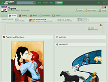 Tablet Screenshot of clopina.deviantart.com