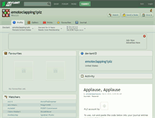 Tablet Screenshot of emoteclapping1plz.deviantart.com