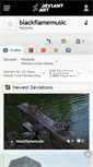 Mobile Screenshot of blackflamemusic.deviantart.com