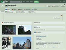 Tablet Screenshot of blackflamemusic.deviantart.com