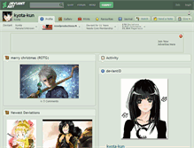 Tablet Screenshot of kyota-kun.deviantart.com