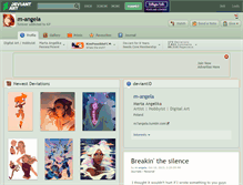 Tablet Screenshot of m-angela.deviantart.com