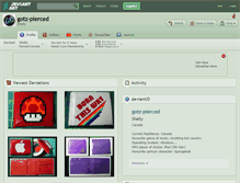 Tablet Screenshot of gotz-pierced.deviantart.com
