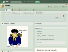 Tablet Screenshot of imerald.deviantart.com