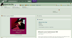 Desktop Screenshot of mihawk-fan-club.deviantart.com