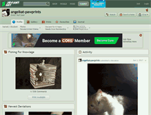 Tablet Screenshot of angelkat-pawprints.deviantart.com