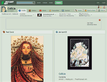 Tablet Screenshot of codlia.deviantart.com