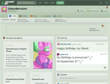 Tablet Screenshot of gideonbernstein.deviantart.com