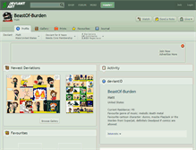 Tablet Screenshot of beastof-burden.deviantart.com