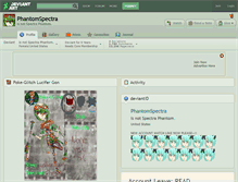 Tablet Screenshot of phantomspectra.deviantart.com