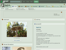 Tablet Screenshot of macevil.deviantart.com