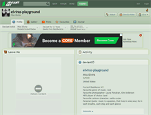 Tablet Screenshot of elviras-playground.deviantart.com