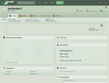 Tablet Screenshot of benbenben3.deviantart.com