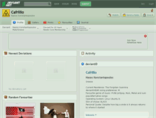 Tablet Screenshot of cafrillio.deviantart.com