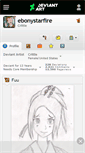 Mobile Screenshot of ebonystarfire.deviantart.com