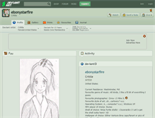 Tablet Screenshot of ebonystarfire.deviantart.com