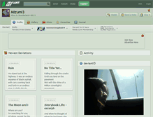 Tablet Screenshot of mizumi3.deviantart.com