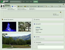 Tablet Screenshot of d-three.deviantart.com