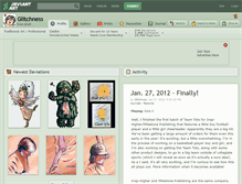 Tablet Screenshot of glitchness.deviantart.com