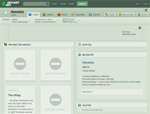 Tablet Screenshot of nonetez.deviantart.com
