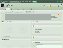 Tablet Screenshot of creeping4plz.deviantart.com