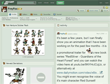 Tablet Screenshot of freyfox.deviantart.com