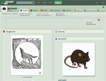Tablet Screenshot of gormash.deviantart.com